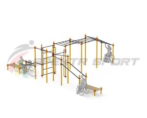 Купить Спортивный комплекс для инвалидов-колясочников WRK-D23_76mm в Верещагине 