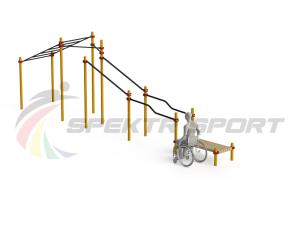 Купить Спортивный комплекс для инвалидов-колясочников WRK-D22_76mm в Верещагине 